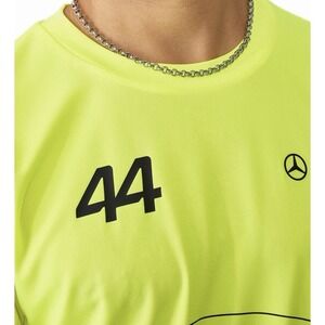 Lewis Hamilton Mercedes-AMG Petronas F1 Team Sports T-Shirt Neon Green Small